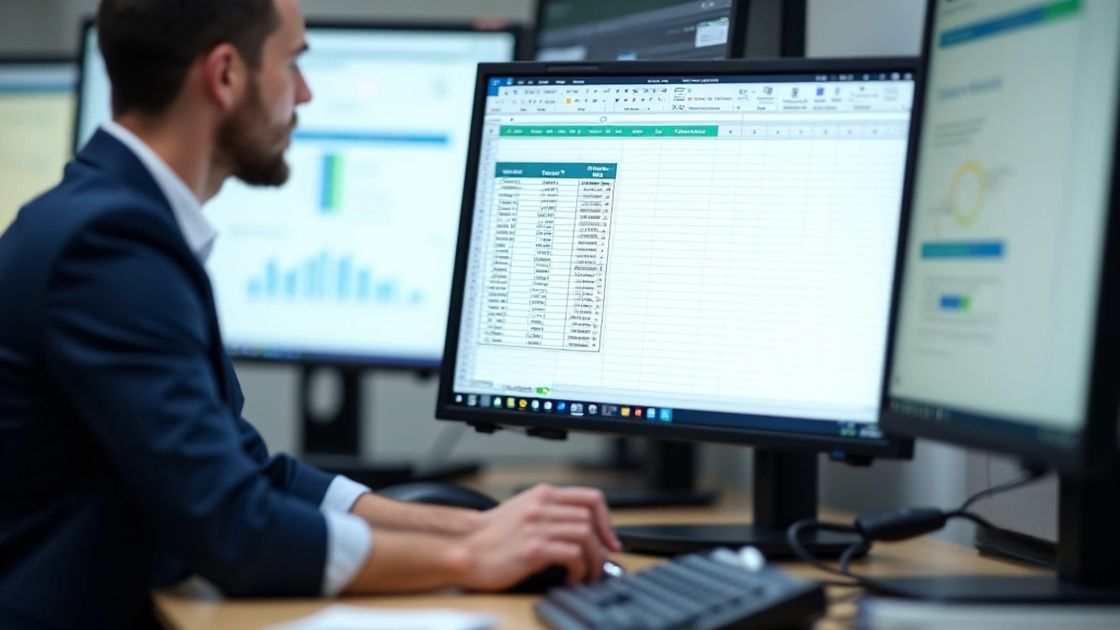 Spreadsheet with sensitivity analysis table showing different valuation scenarios across multiple rows and columns