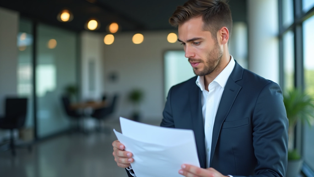 Financial analyst reviewing spreadsheet calculations with growth projections